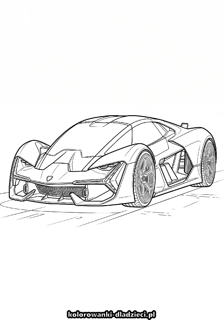 Fajna kolorowanka lamborghini