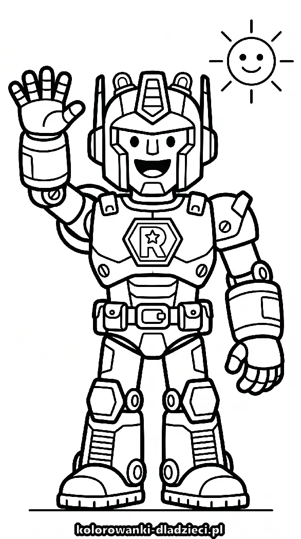 Kolorowanka przedstawiająca ninjago do druku 1 na kartkę A4