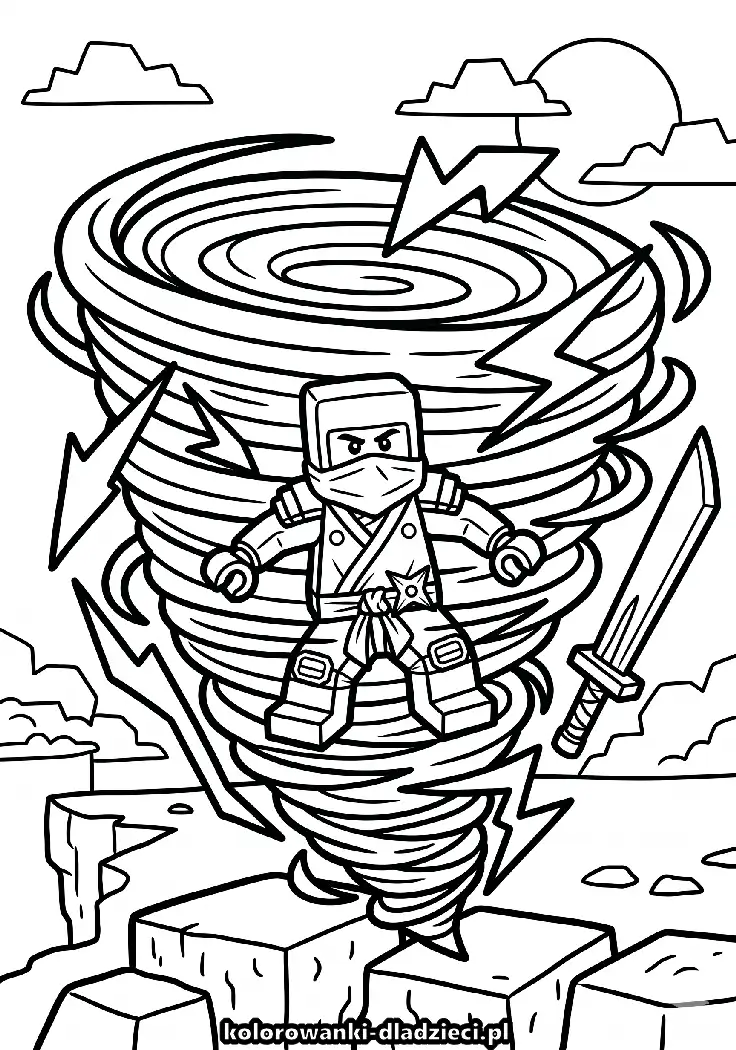 Kolorowanka ninjago do druku do wydruku i kolorowania