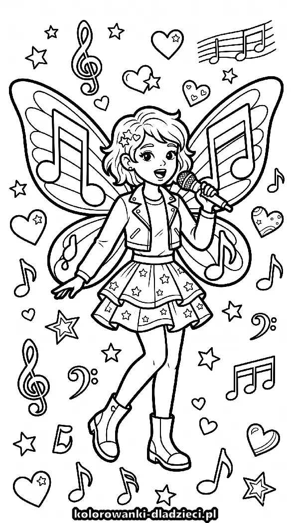 Winx - fajna kolorowanka do wydruku w domu