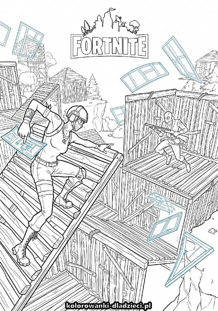 Kolorowanka edukacyjna fortnite 5