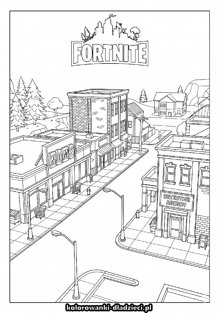 Fortnite 8 - kolorowanka do pokolorowania