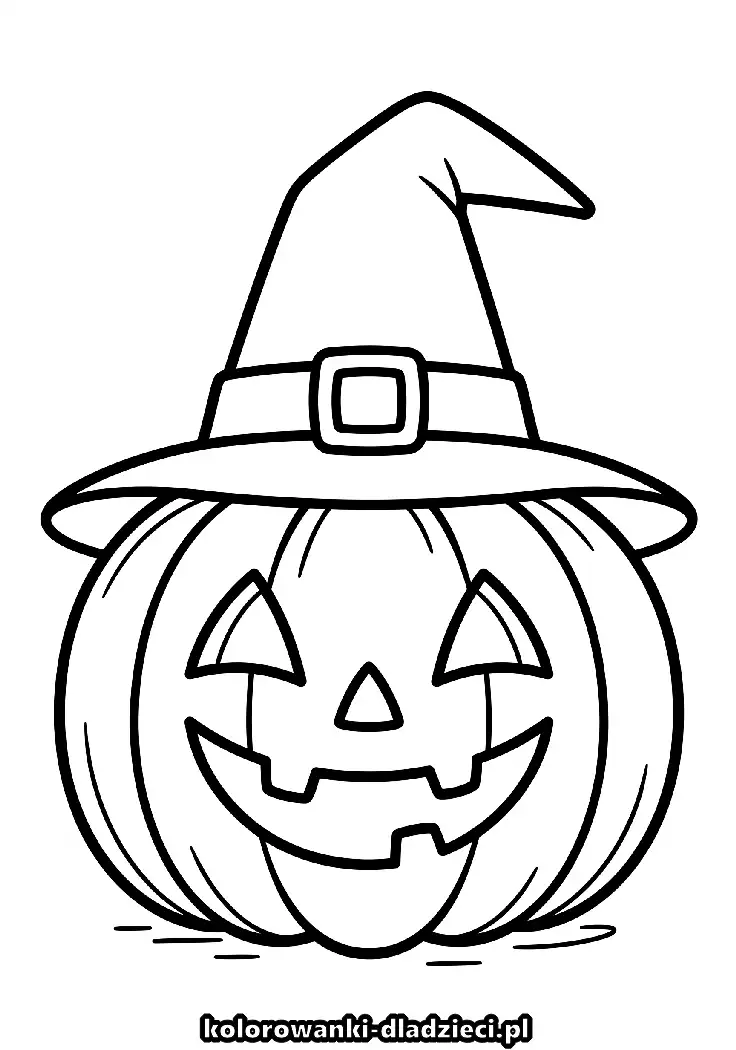 Kolorowanka dla dzieci dla dzieci: halloween do druku