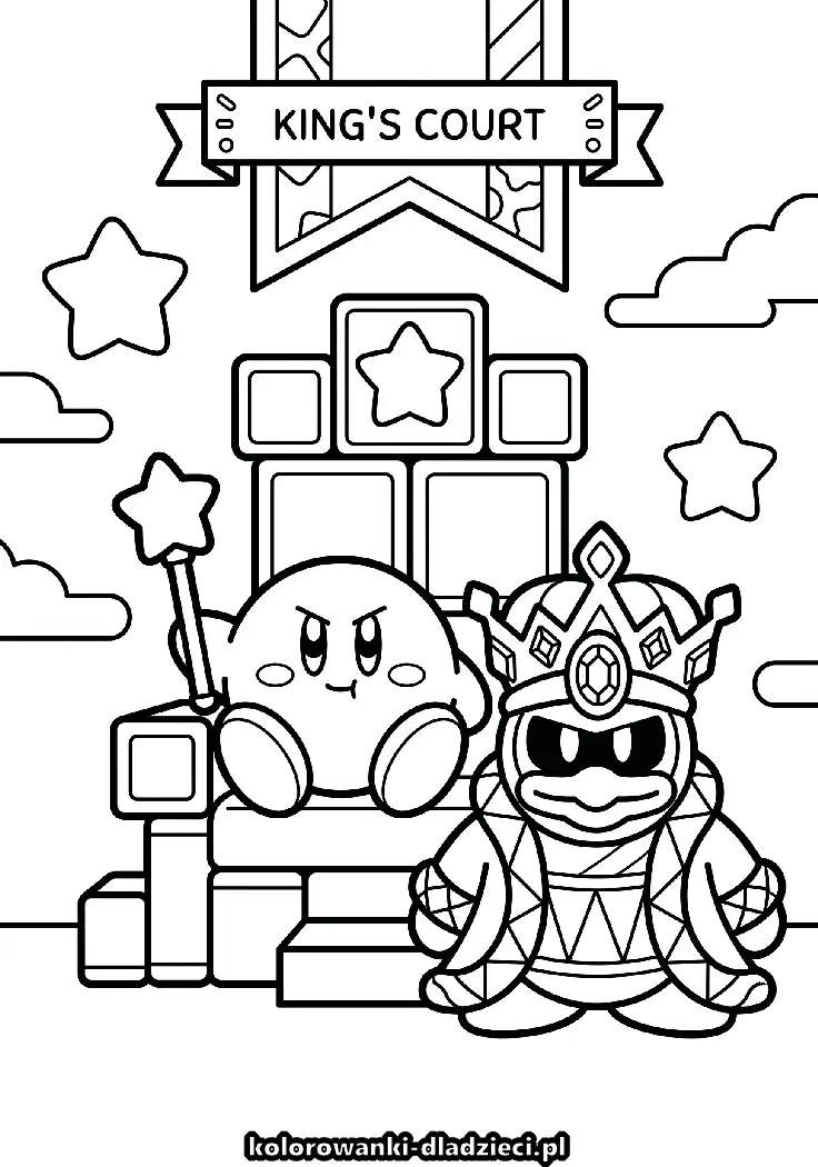 Darmowa kolorowanka kirby