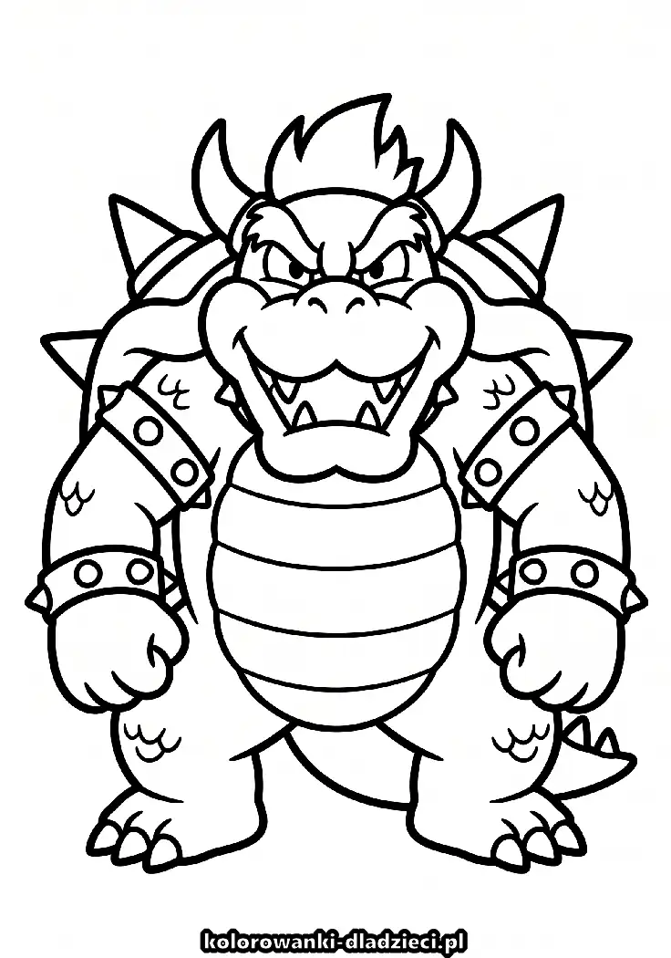 Fajna kolorowanka z motywem mario do wydruku w domu