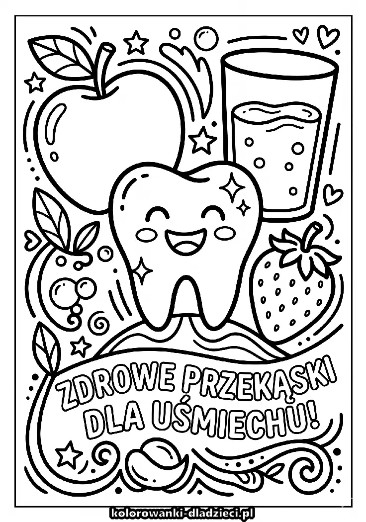 Szczegółowa kolorowanka dla dzieci: mycie zebow dla starszych dzieci