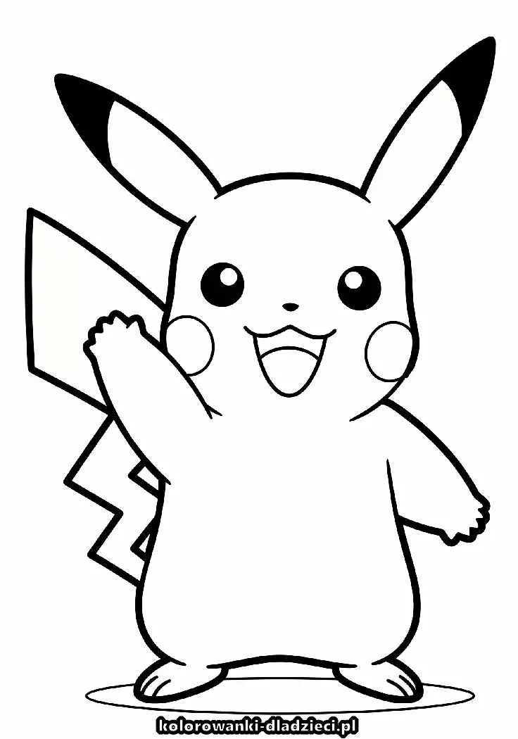 Pikachu - kolorowanka na spokojną zabawę