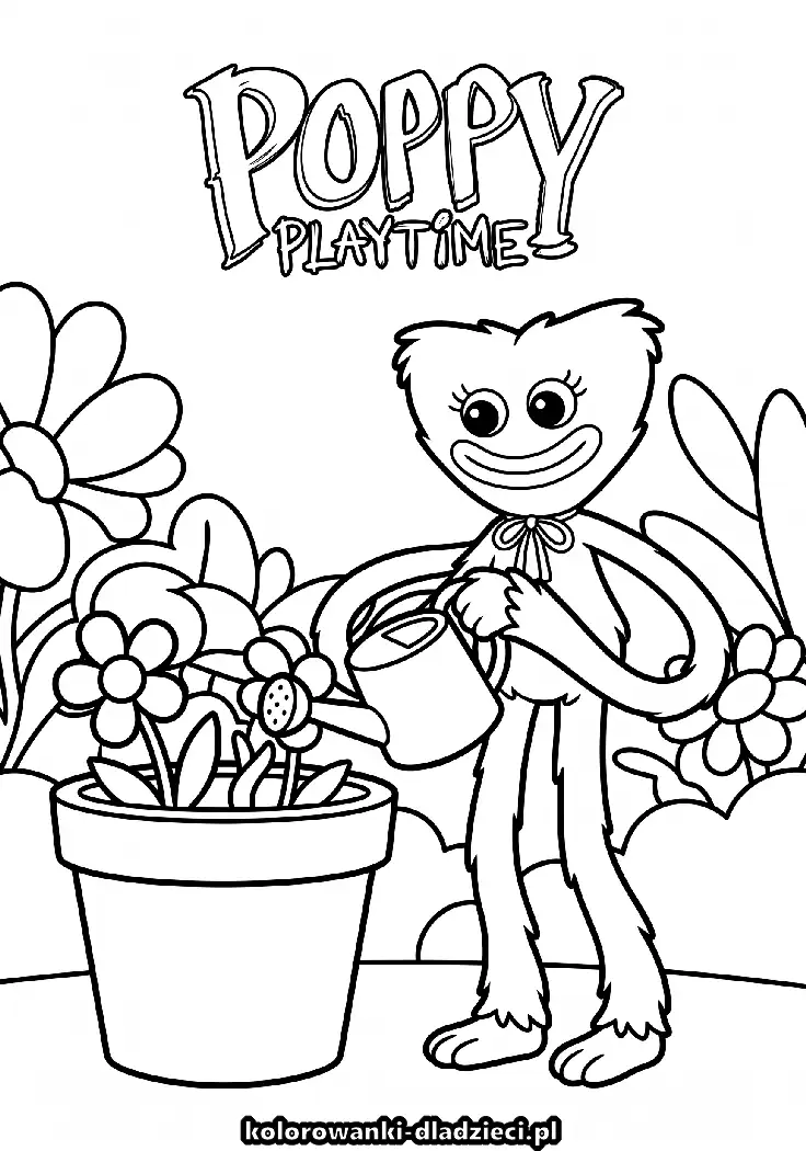 Kolorowanka do pokolorowania poppy playtime