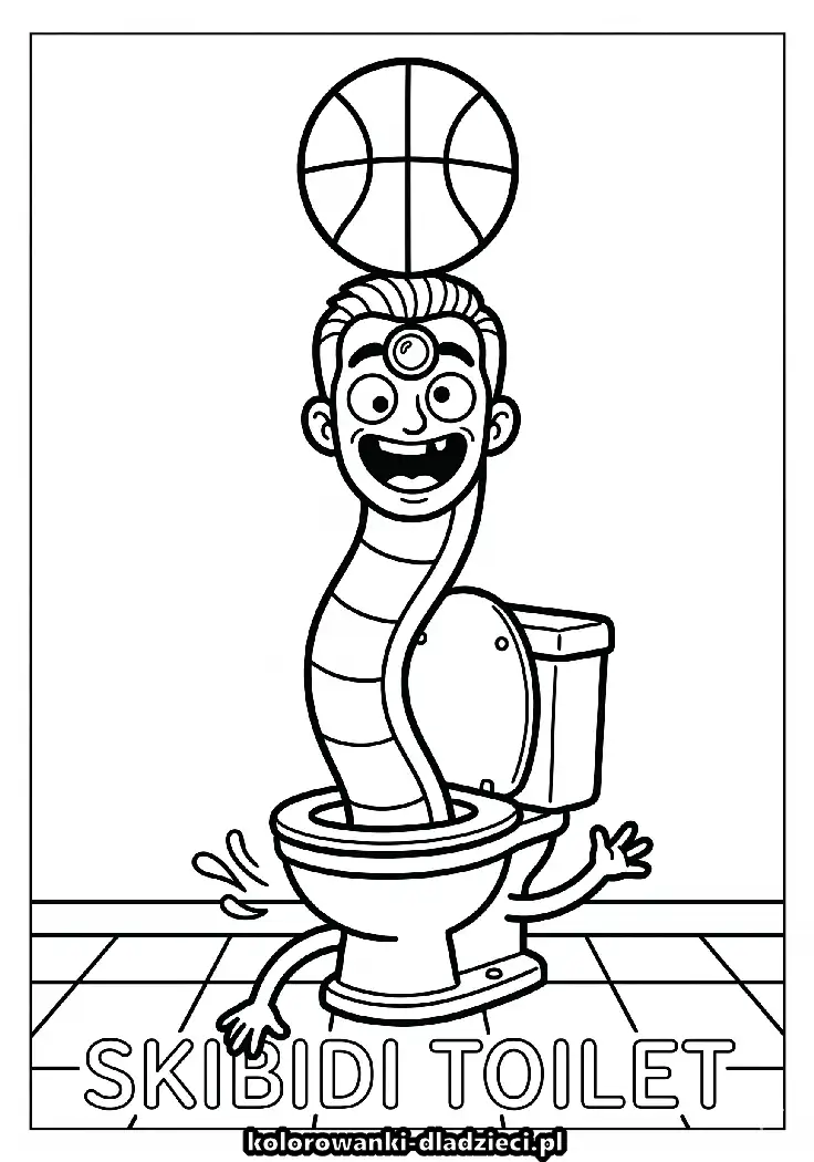 Skibidi toilet do pokolorowania