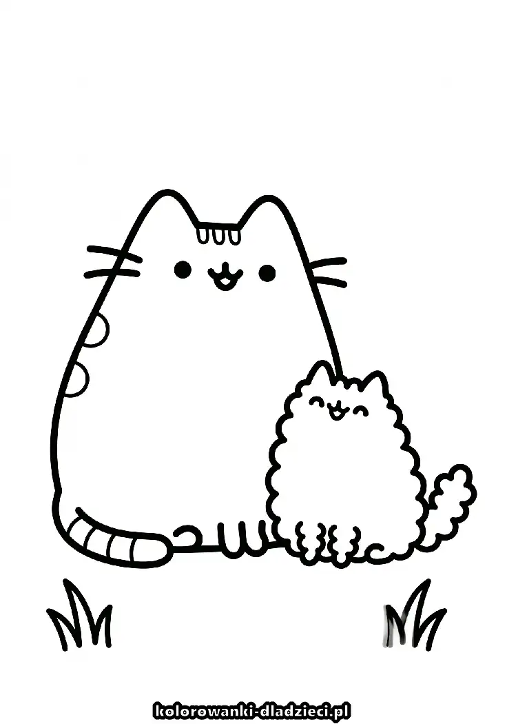 Pusheen - kolorowanka online do druku do wydruku i kolorowania