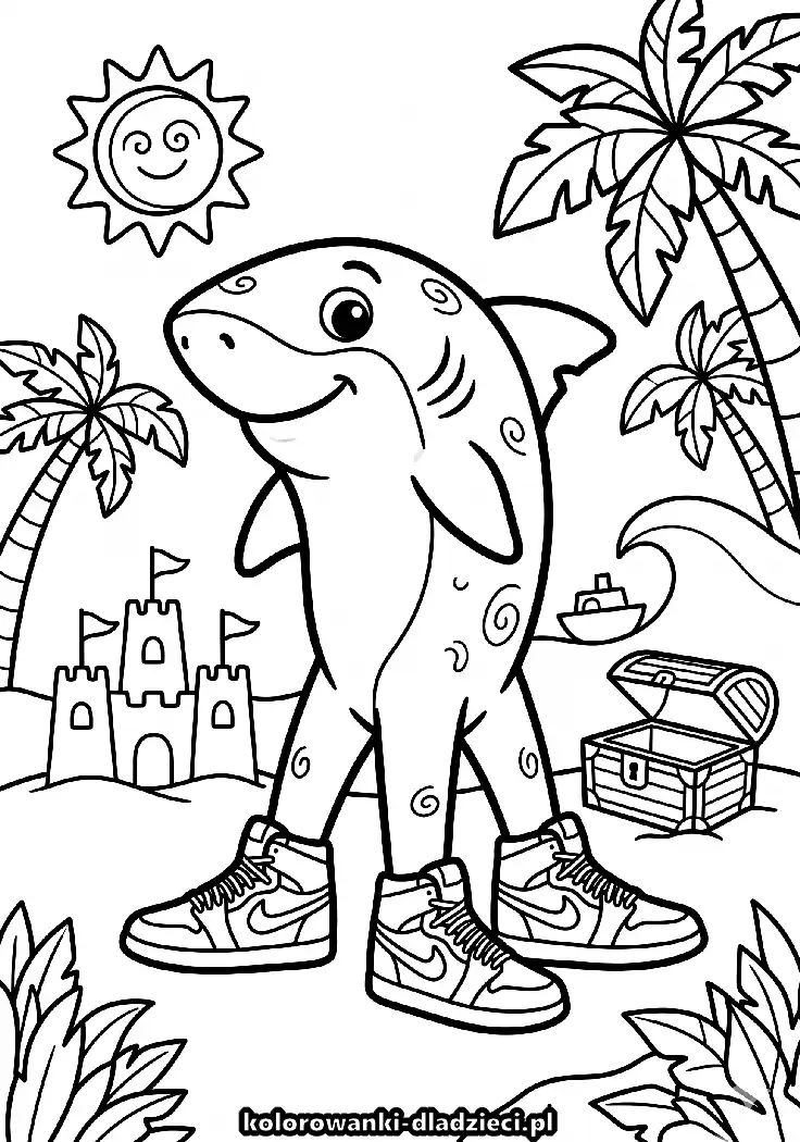 Kolorowanka edukacyjna z motywem brainrot dla małych fanów dinozaurów