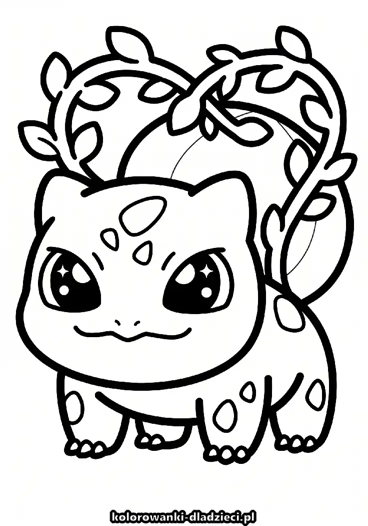 Kolorowanka online do druku bulbasaur