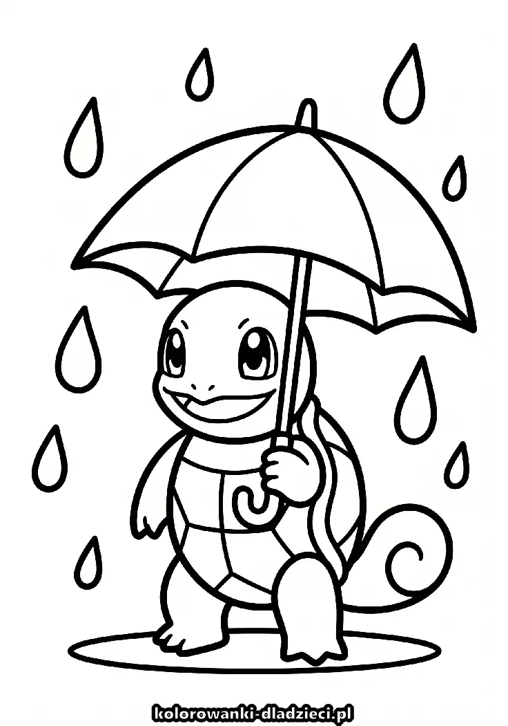 Kolorowanka online do druku squirtle